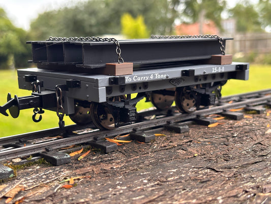 16mm scale steel beam wagon load