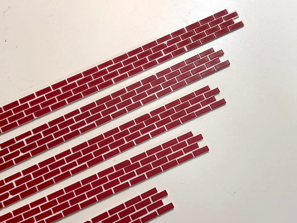 Platform brick edging