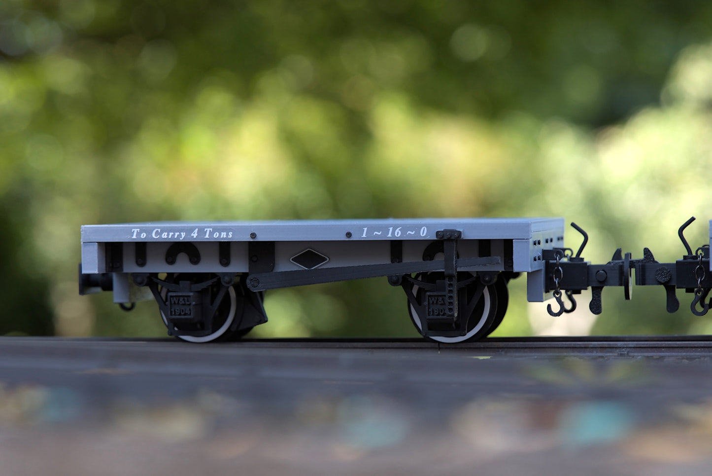 16mm scale flat wagon