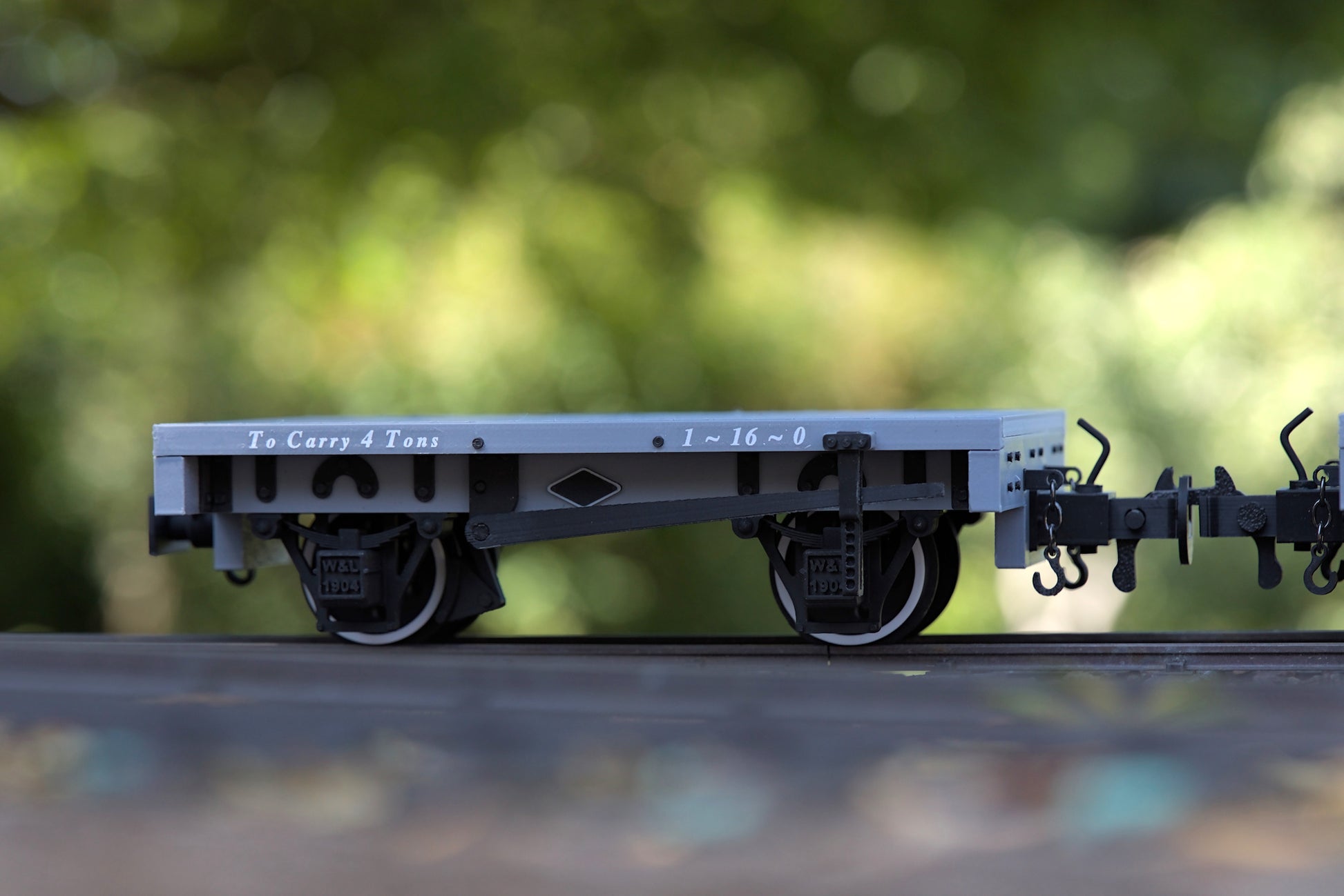 16mm scale flat wagon