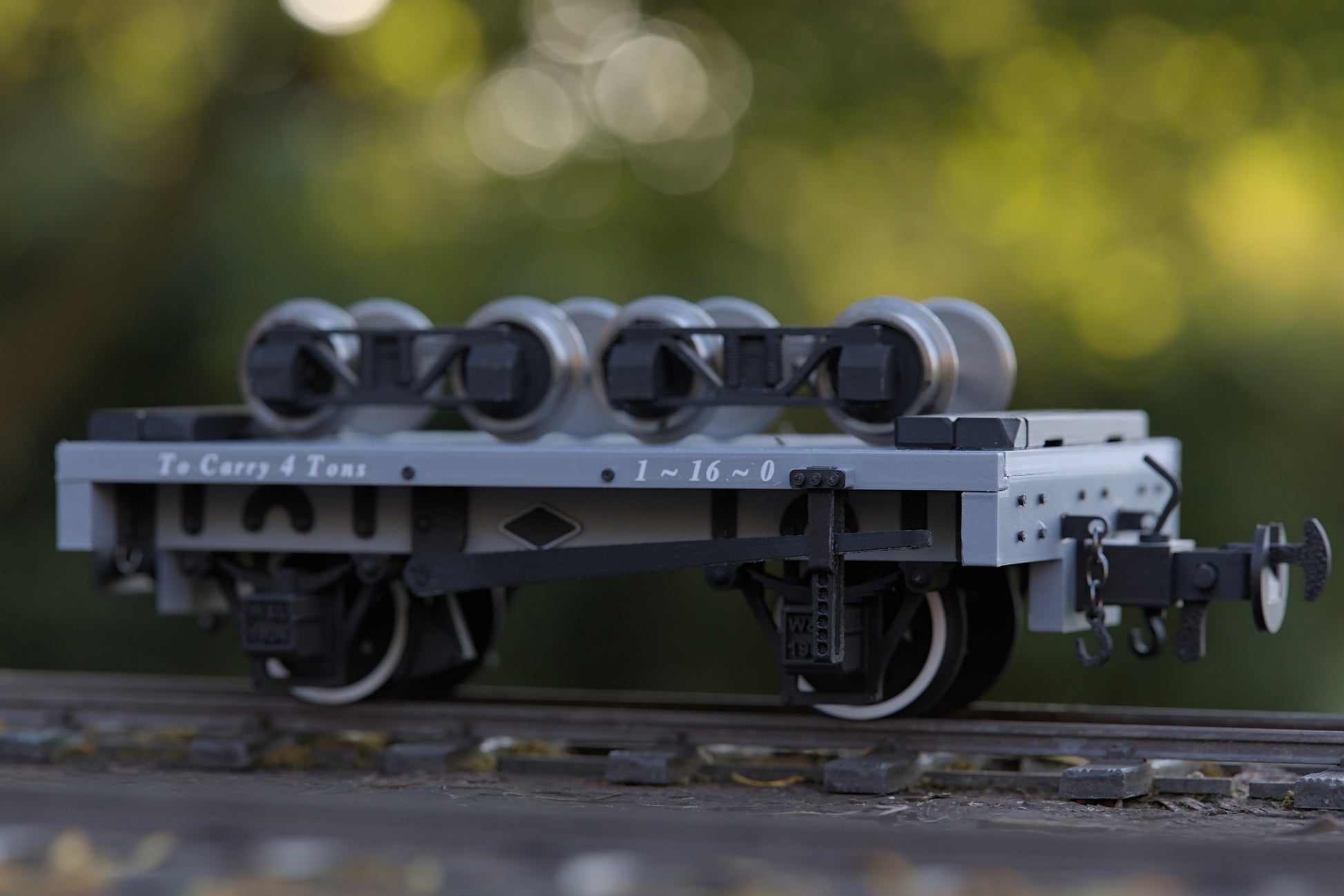 16mm scale flat wagon