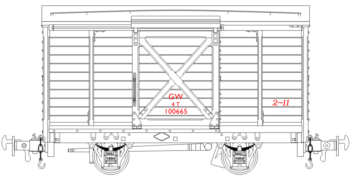 W&L Box Van - GWR Transfers