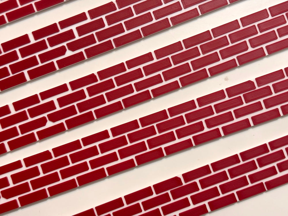 Platform brick edging